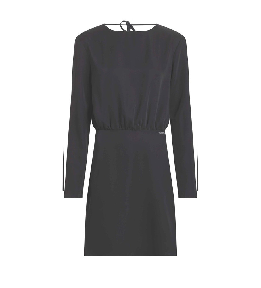 Vestido aberto preto da Calvin Klein Jeans