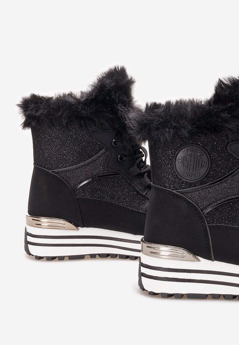 Baskets montantes noirs Sambela