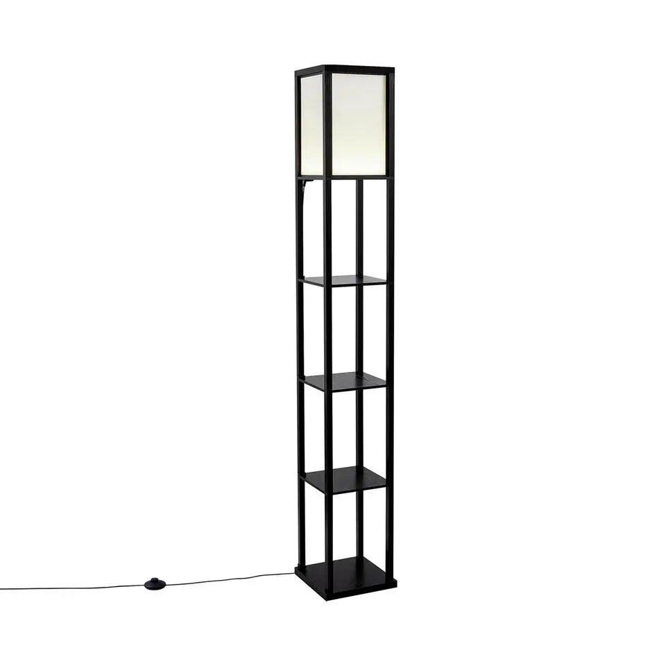 Qazqa vloerlampen nea zwart geïntegreerde led