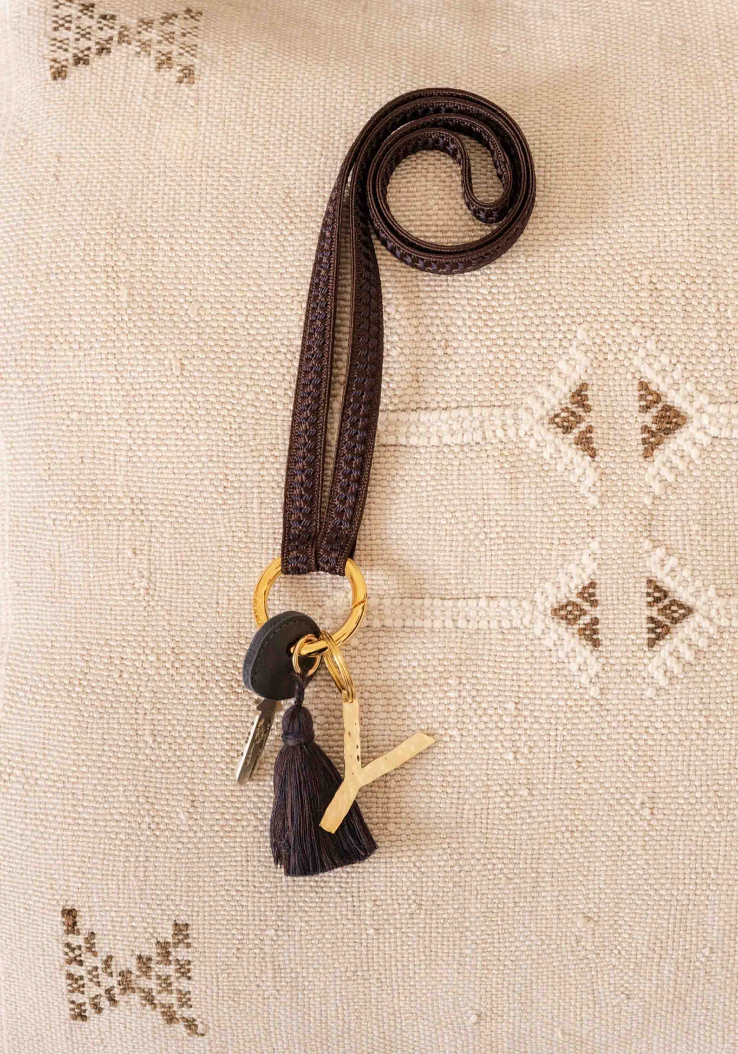 YOOMEE Schlüsselband Keychain Zahra Nightingale Gold