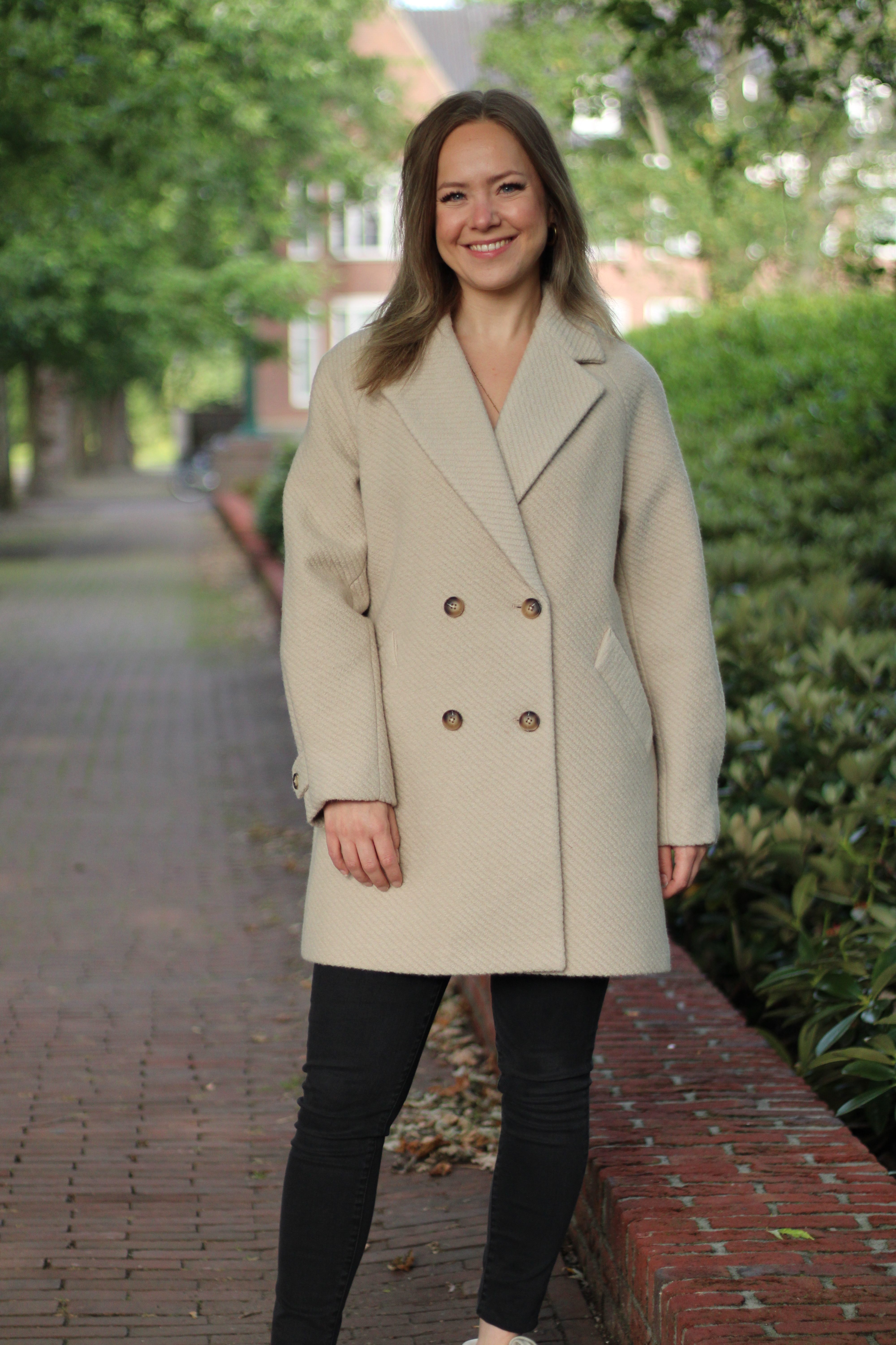 Rino & Pelle - Serena Double Breasted Coat - Green Mist