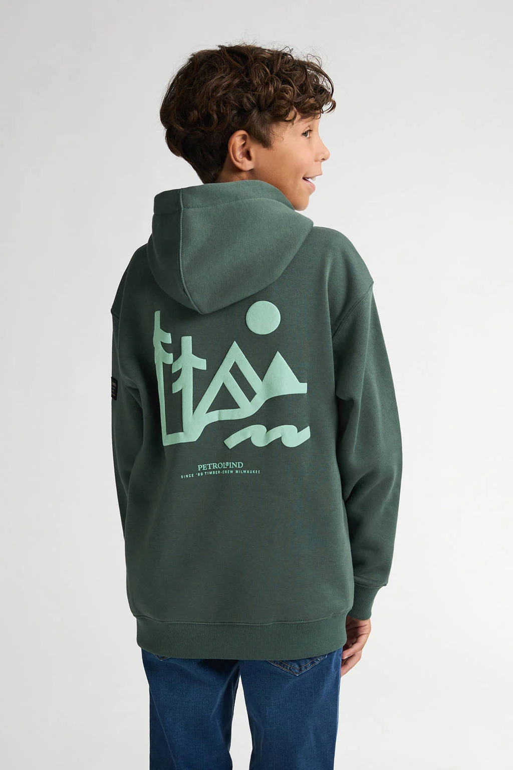 Petrol Industries hoodie donkergroen