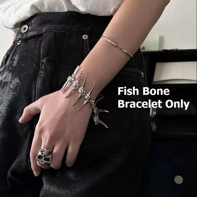 Lilafey - Visgraat Legering Armband