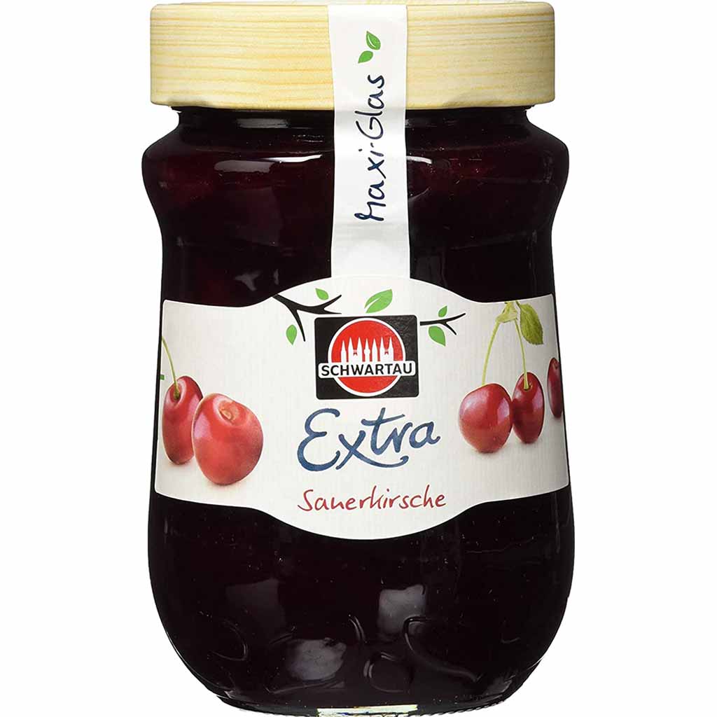 Schwartau Fruchtaufstrich Extra Sauerkirsche Maxi-Glas 600g MHD:12.2.26