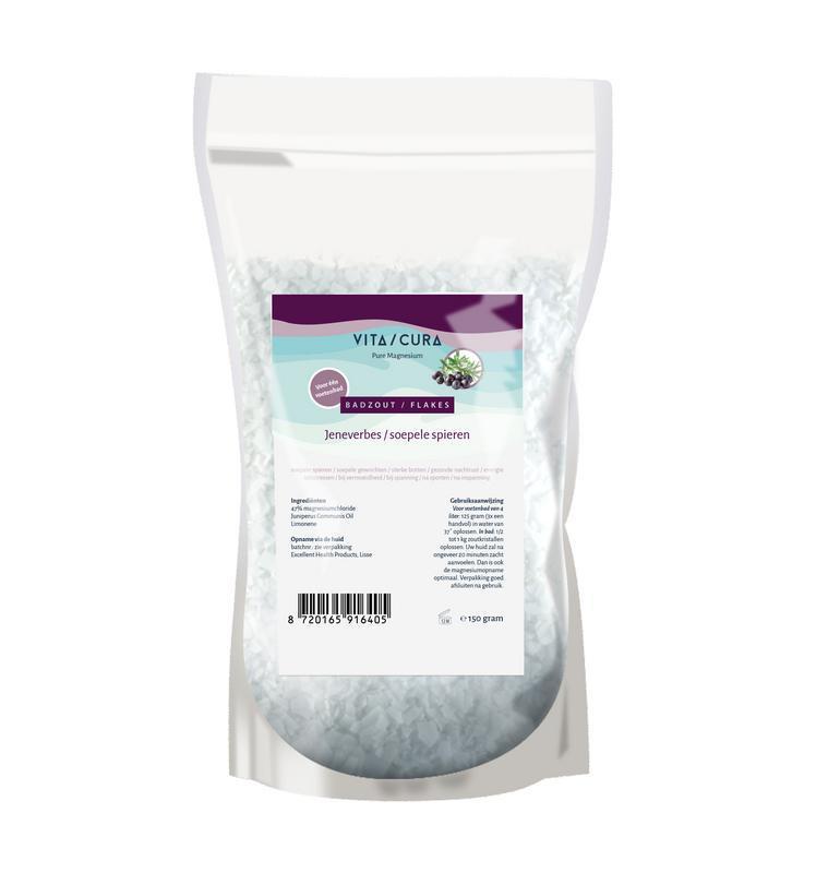 Vita Cura Magnesium zout flakes jeneverbes 150G