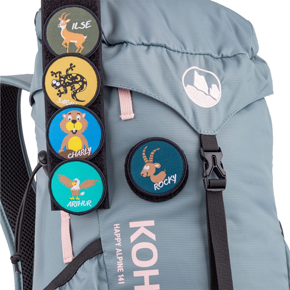 Kohla Happy Alpine 14L Kinderrucksack stormy sea