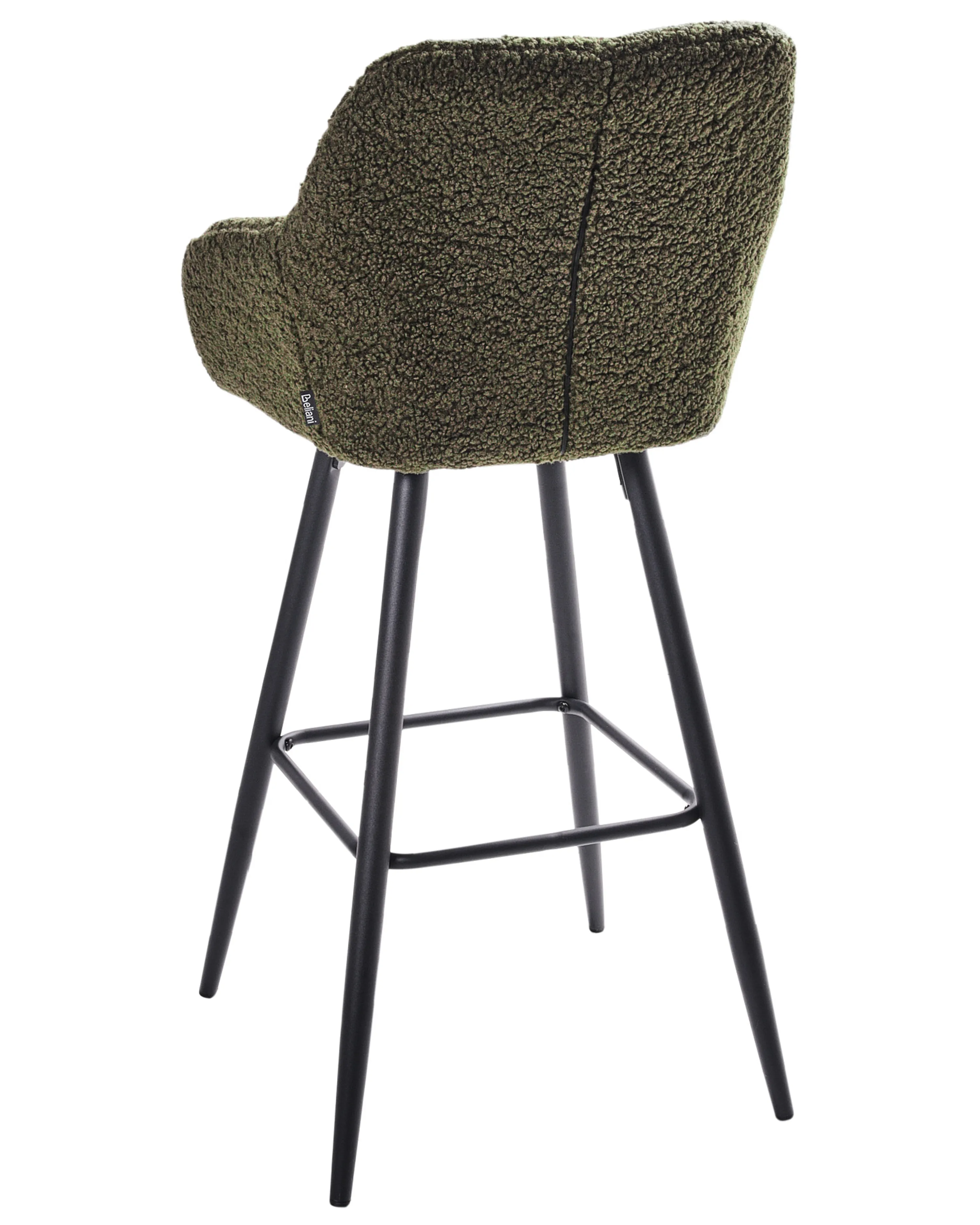 Set van 2 barstoelen CASMALIA Bouclé Donkergroen