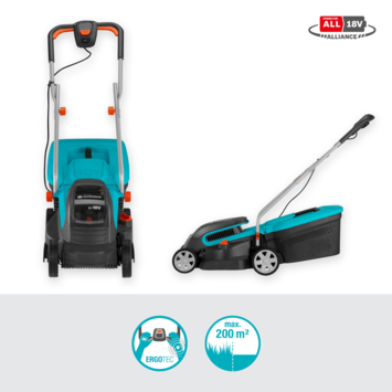 Gardena 2x18V grasmaaier 32cm Powermax 32/36V (Incl 2 accu's 2.5Ah + oplader)