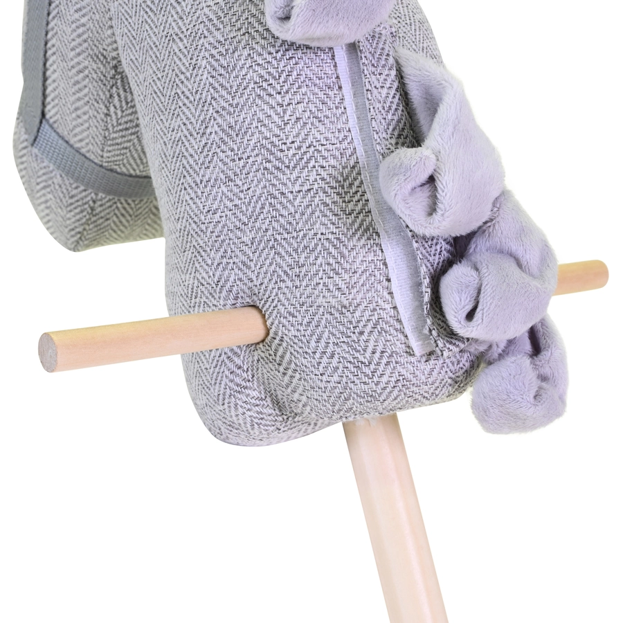 knorr toys® Steckenpferd Grey horse grau