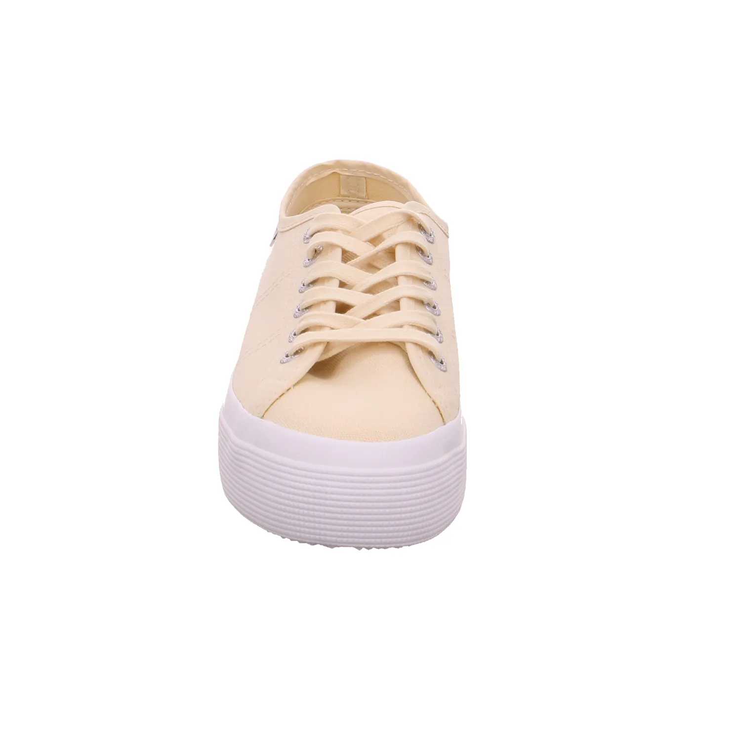 SUPERGA Sneaker Beige Textil  mit superleichter Laufsohle