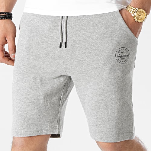 Short Jogging Shark Sweat Gris Chiné