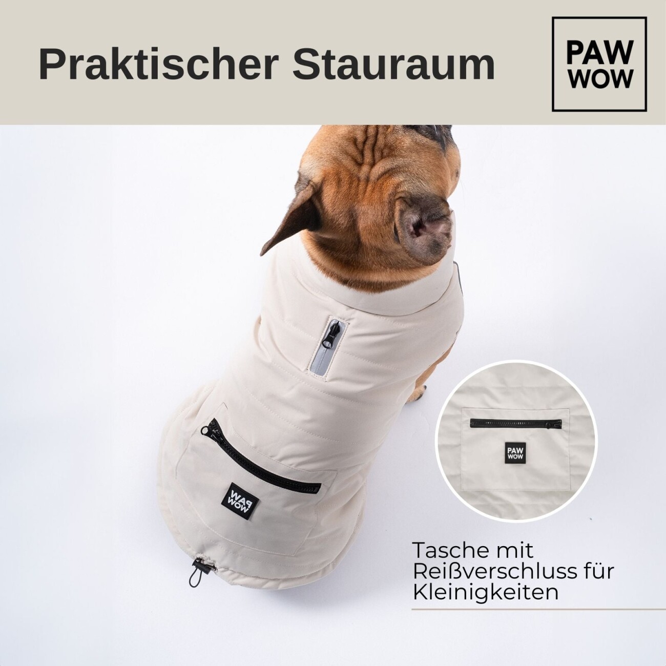 PAW WOW Hundejacke TONI Beige XS