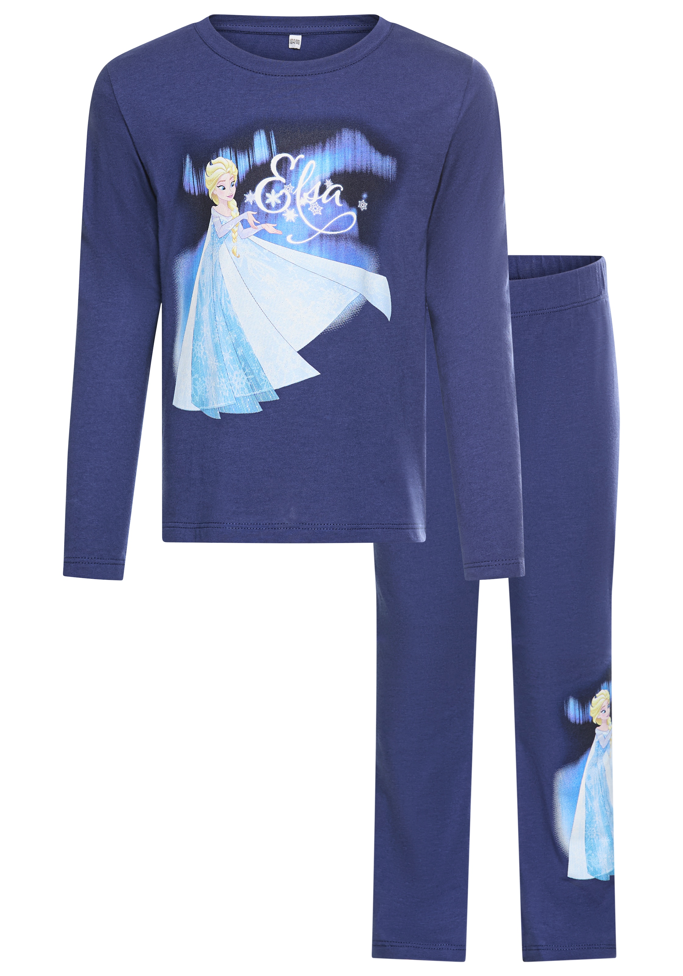 KIDSWORLD Langarmshirt & Leggings »Disney SET Frozen: ELSA«, 2 Stk. Disney ELSA Drucke
