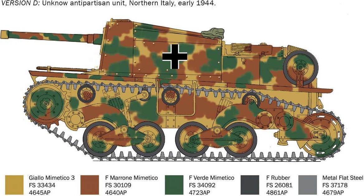Italeri - Semovente L40 Da 47/32 - 1:35 - 6477S