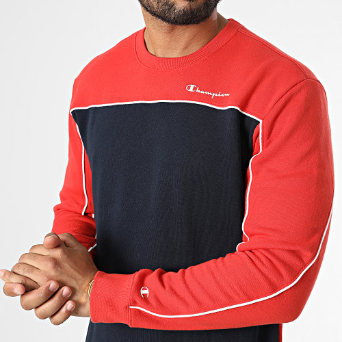 Sweat Crewneck 217852 Bleu Marine Orange