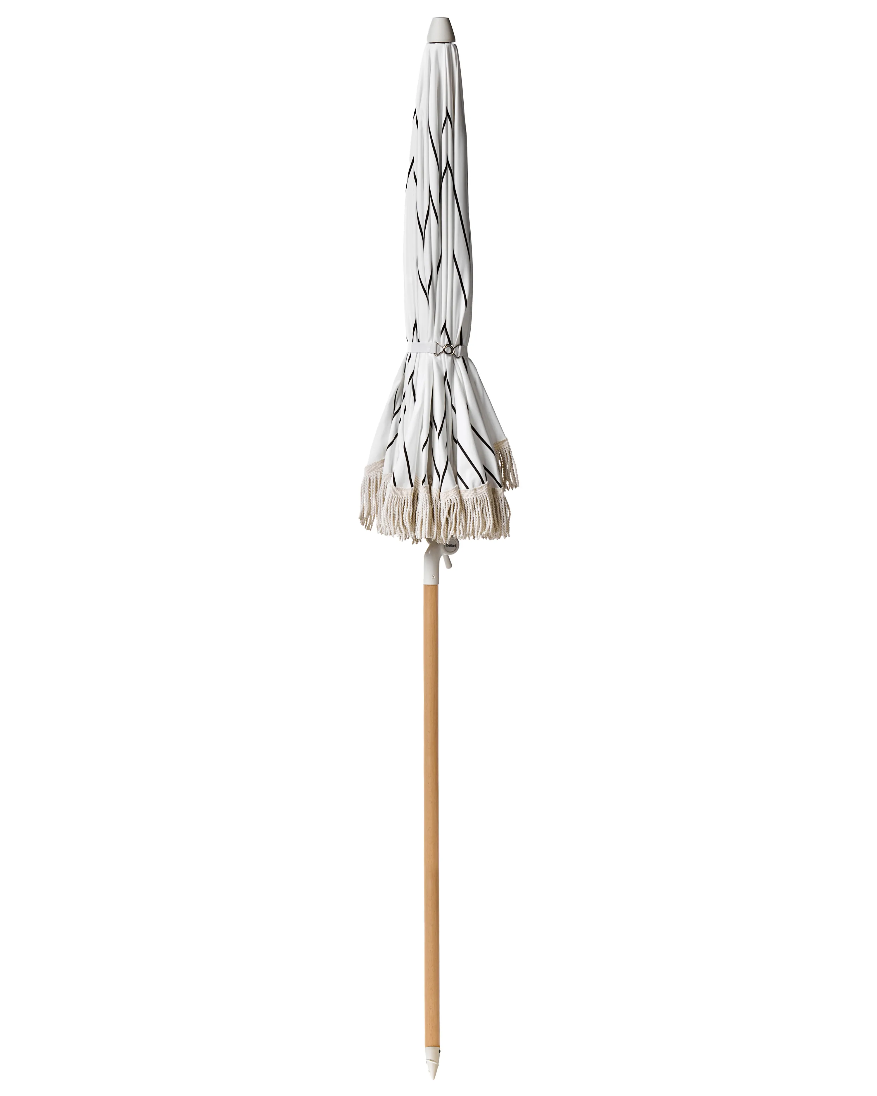 Parasol 155 cm MONDELLO Wit/zwart