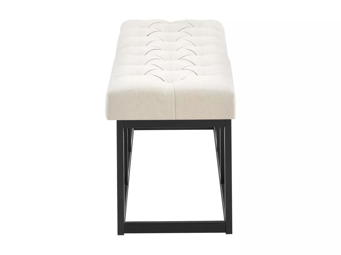 Banquette - Tissu - Crème - Amun