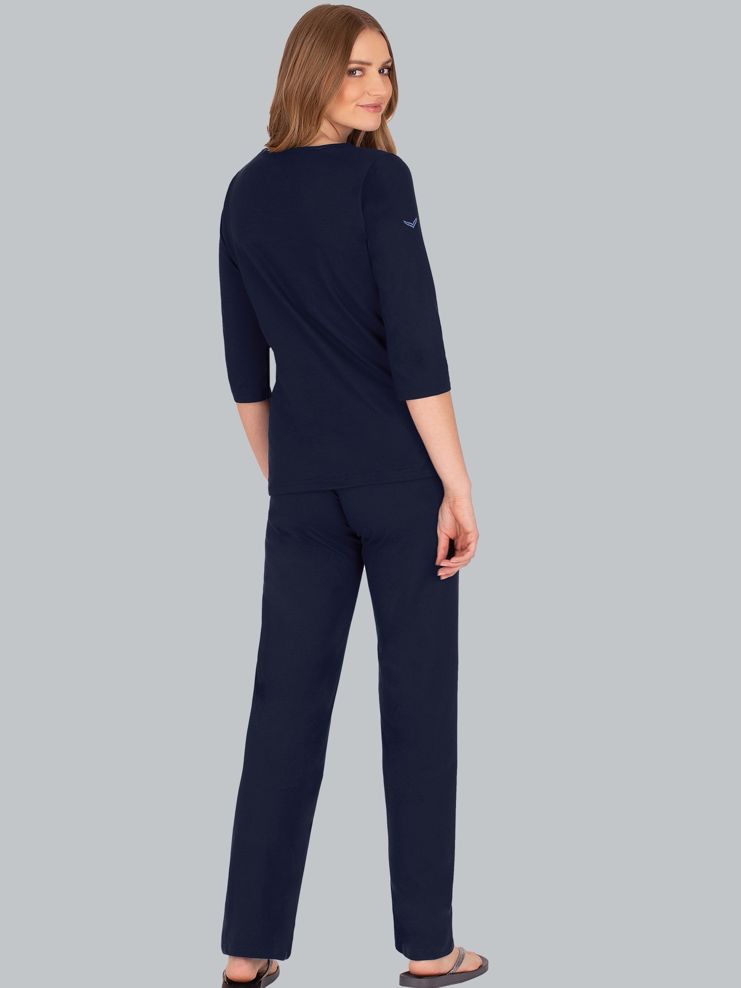 Schlafanzug in umweltfreundlicher Bio-Qualität Navy-C2C