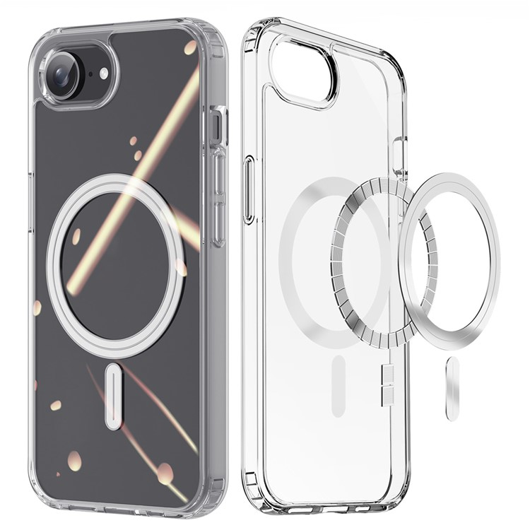 iPhone 16e MagSafe Hybrid Hardcase Hülle TPU Bumper   Kunststoff Rückseite - Transparent