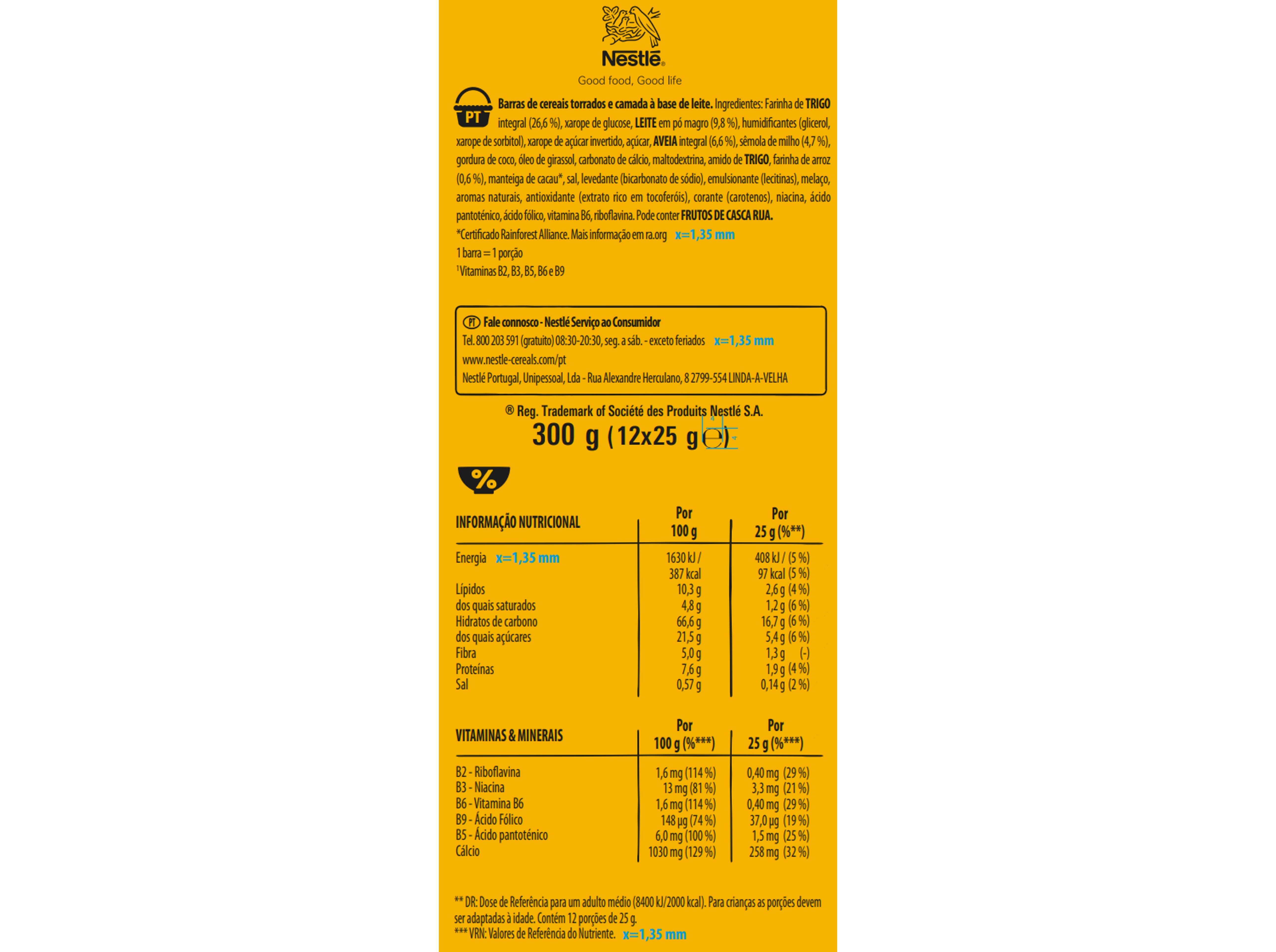 BARRA CEREAIS GOLDEN GRAHAMS PACK 12 UN