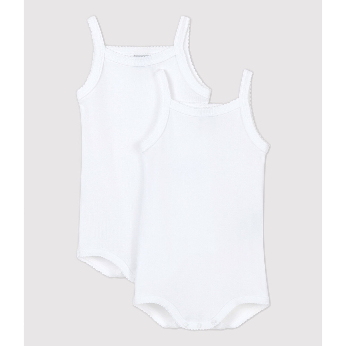 PETIT BATEAU<br>Conjunto de 2 bodies com alças