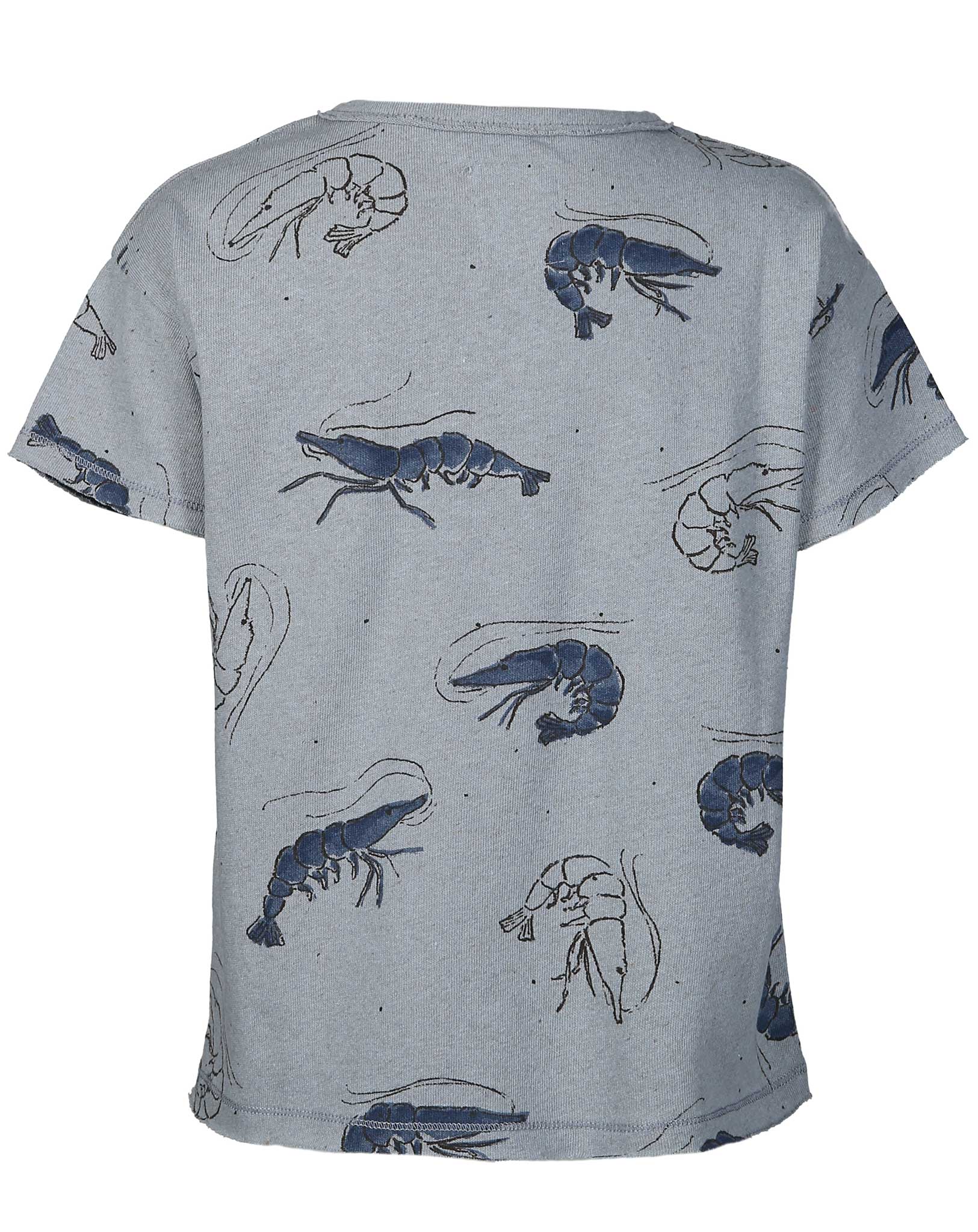 T-Shirt GARNELEN in graublau