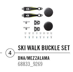 Dynafit Race1 Ski Walk Buckle Set