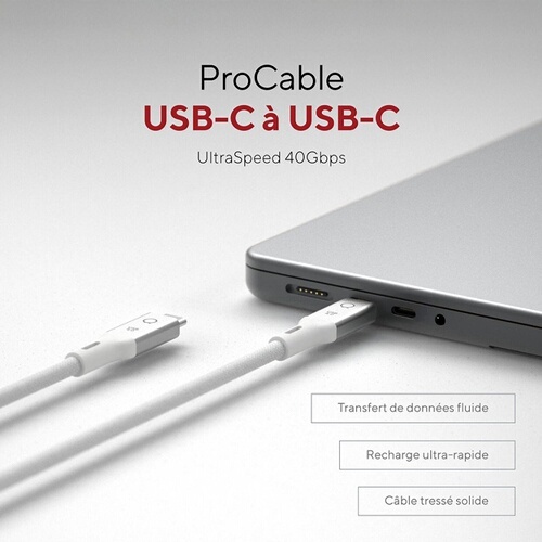 Chargeur et câble d'alimentation PC Lnq USB4 USB-C 1M
