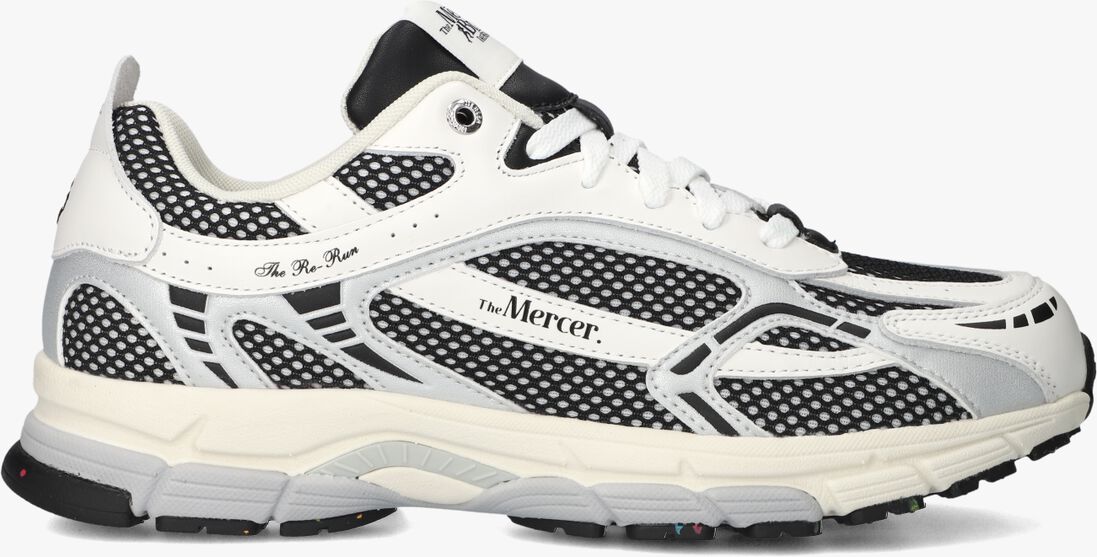 witte mercer amsterdam lage sneakers the re-run white silver m