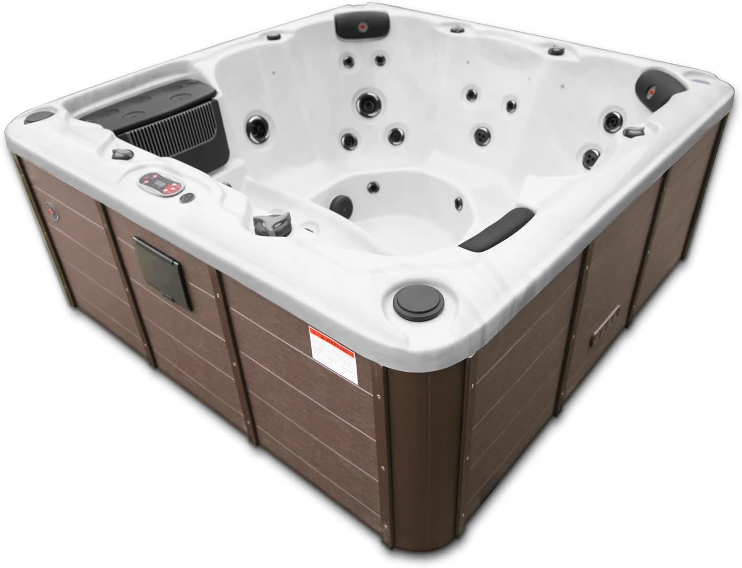 CANADIAN SPA CO. Winnipeg UV Hot Tub Outdoor Winterfest, 6 Personen Hot Tub mit LED Beleuchtung und Isolierabdeckung