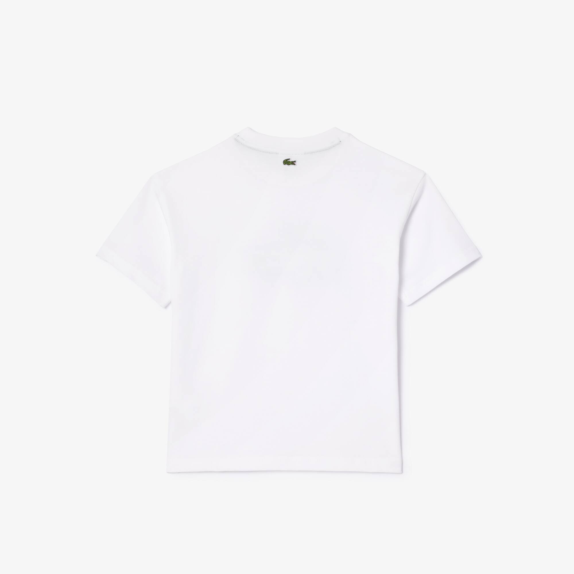Grafisches T-Shirt aus Baumwolle mit Aufdruck T-Shirts & Hemden - Weiss - Lacoste - Kinder