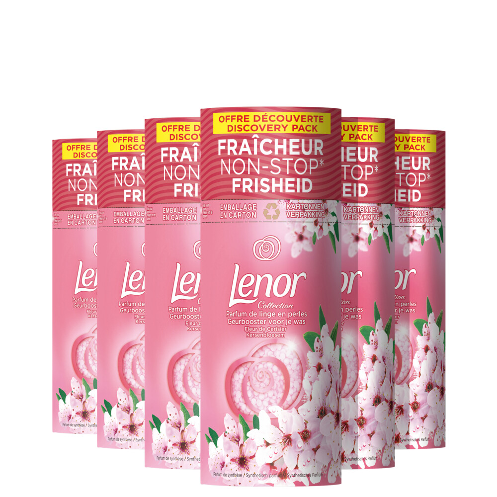 6x Lenor In-wash Geurbooster Kersenbloesem 11 wasbeurten140 gr