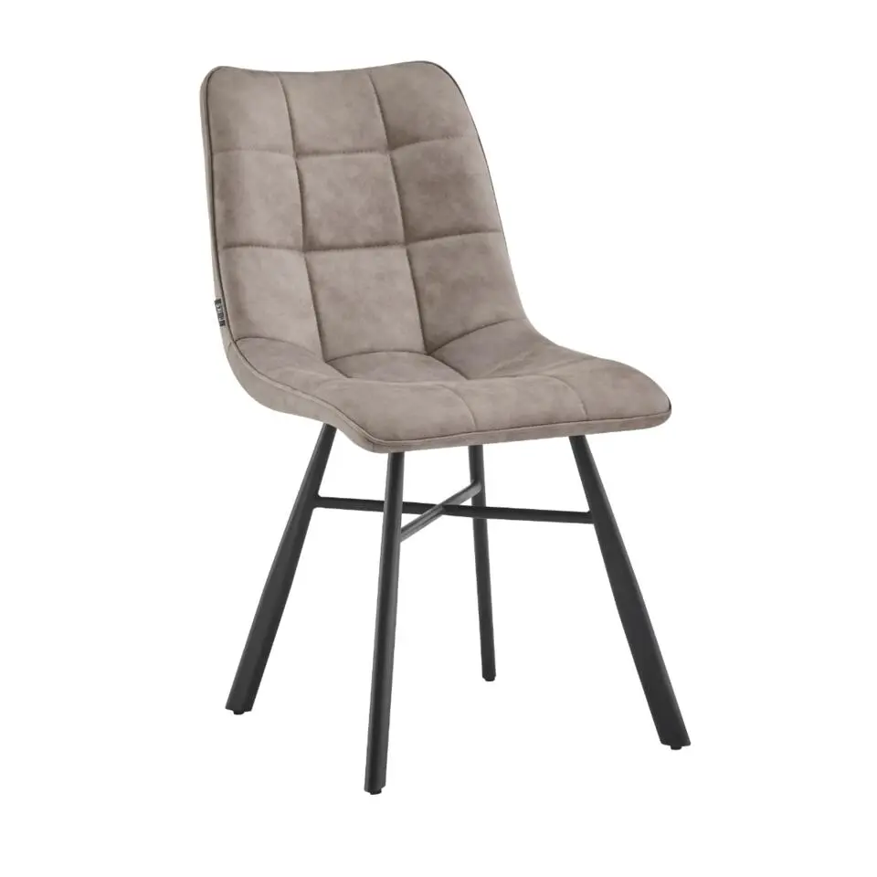 Dexx - Eetkamerstoelen set van 4 - Taupe - Microvezel