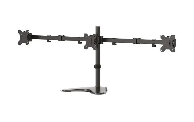 Monitor-Standfuss FPMA-D550DD3BLACK Schwarz<br>Völlig beweglicher Tischständer für drei Bildschirme von 13 bis 27