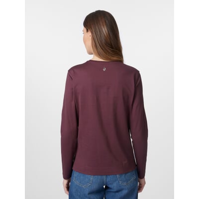 Damen-Langarmshirt, Bordeaux