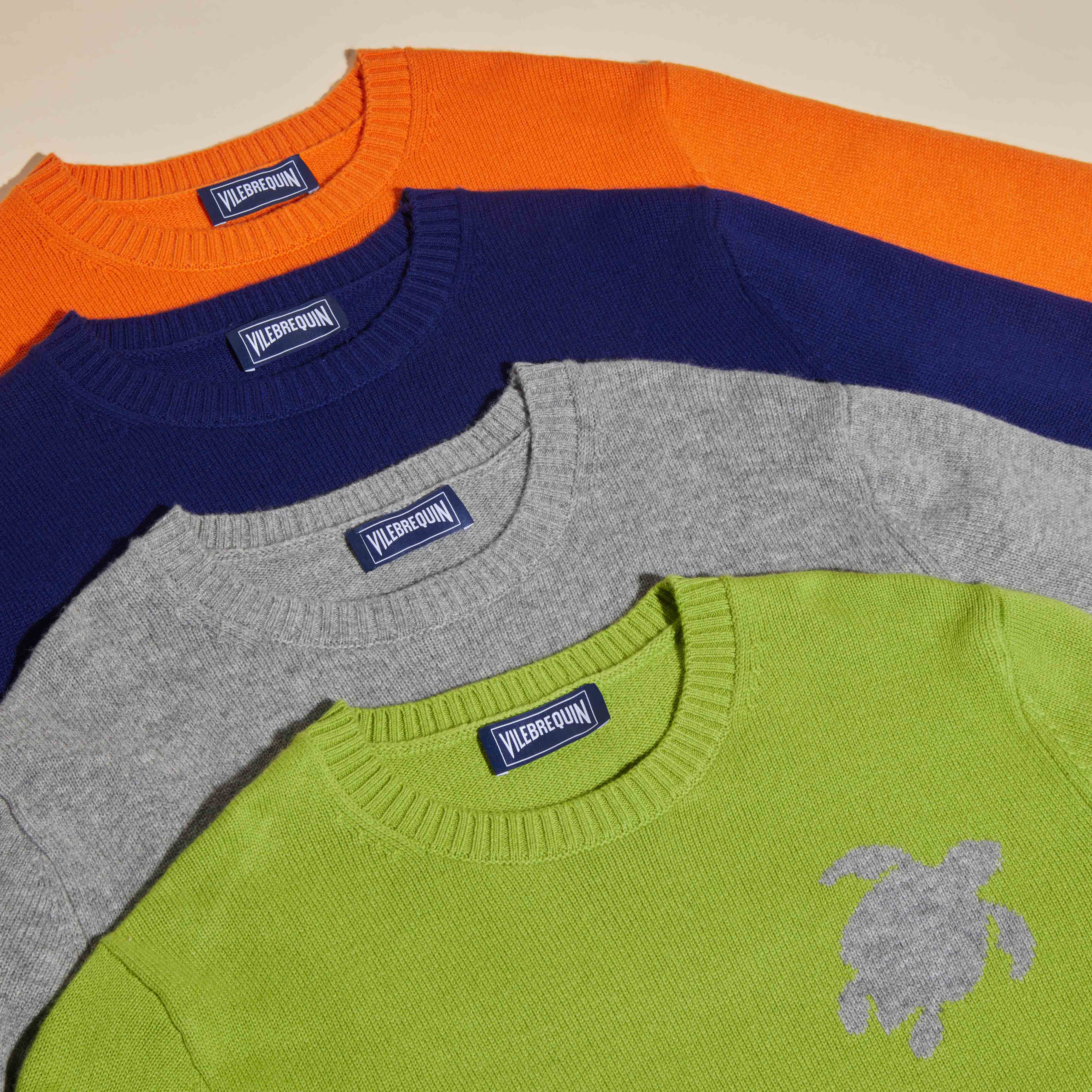 Pullover en Laine et Cachemire Ras-du-cou Homme Tortue