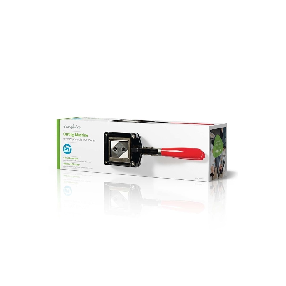 Nedis Passport Photo Cutters | 35 x 45 mm | Metall | Rød / Sort