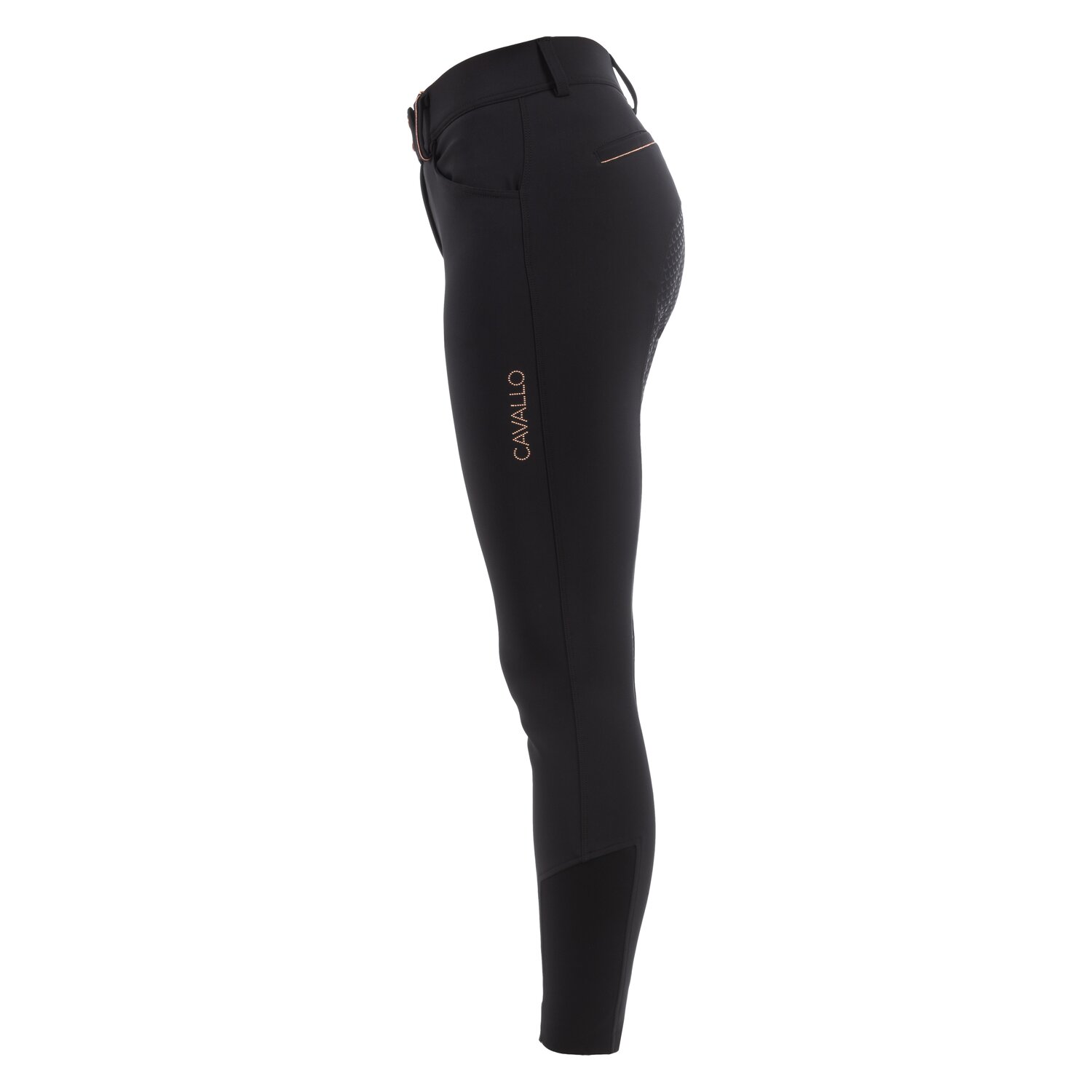Cavallo Gesäßeinsatz-Reithose CAVALCHEYENNE GRIP MOBILE - black