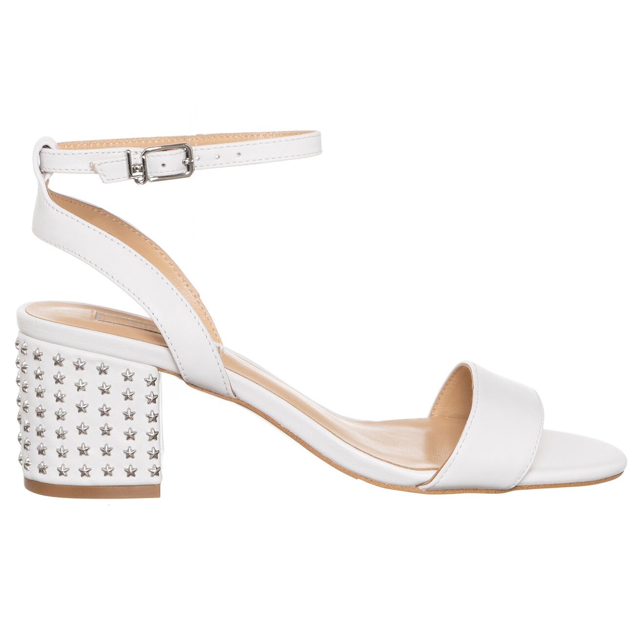 Liu-Jo Sandales en Cuir Thelma blanches - Talon 6 cm