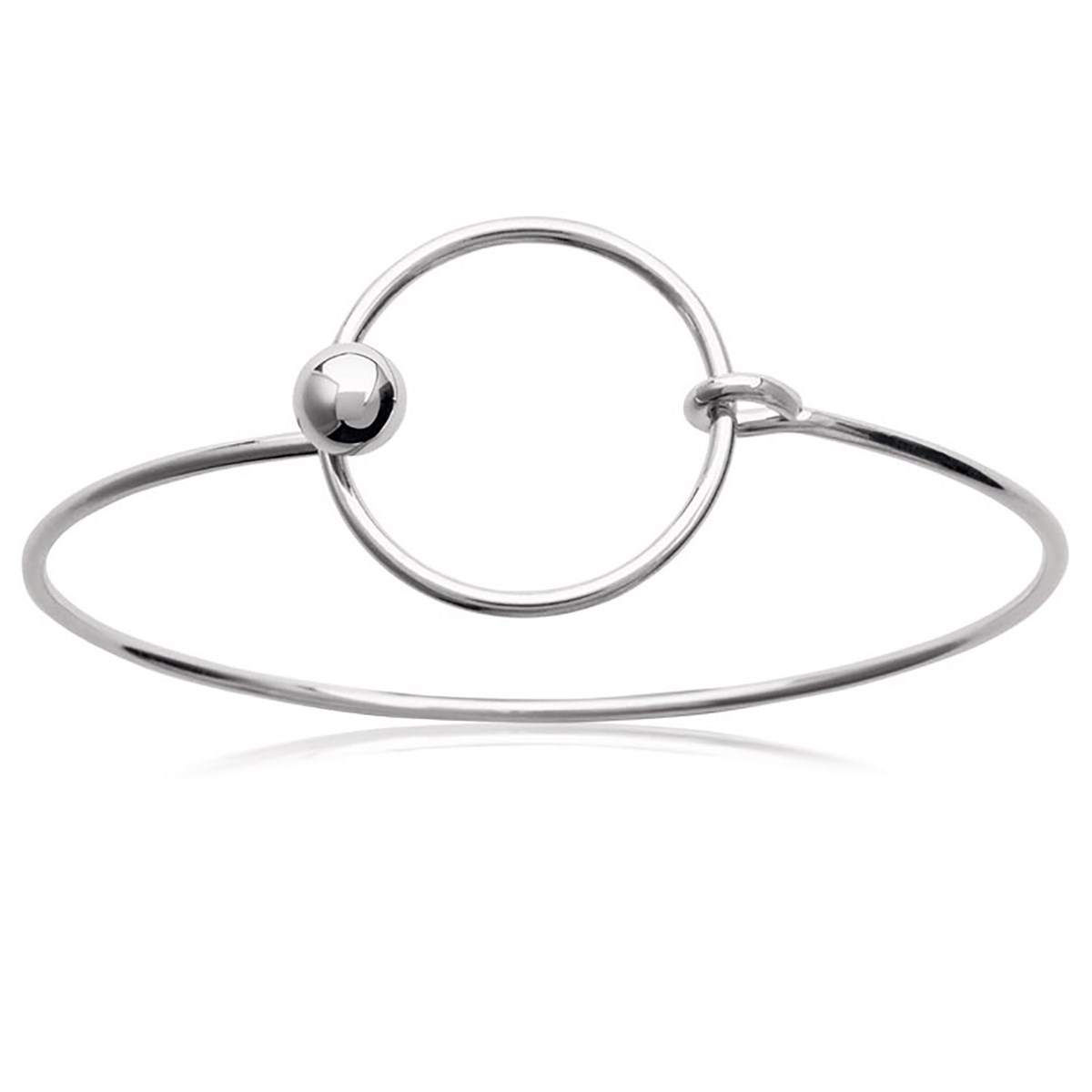 Jonc Brillaxis argent cercle