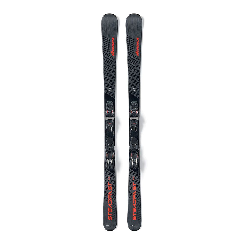 Nordica STEADFAST 85 DC FDT - Skis all mountain + Fixatons TPX 12 FDT black/black Homme noir/rouge/black/black