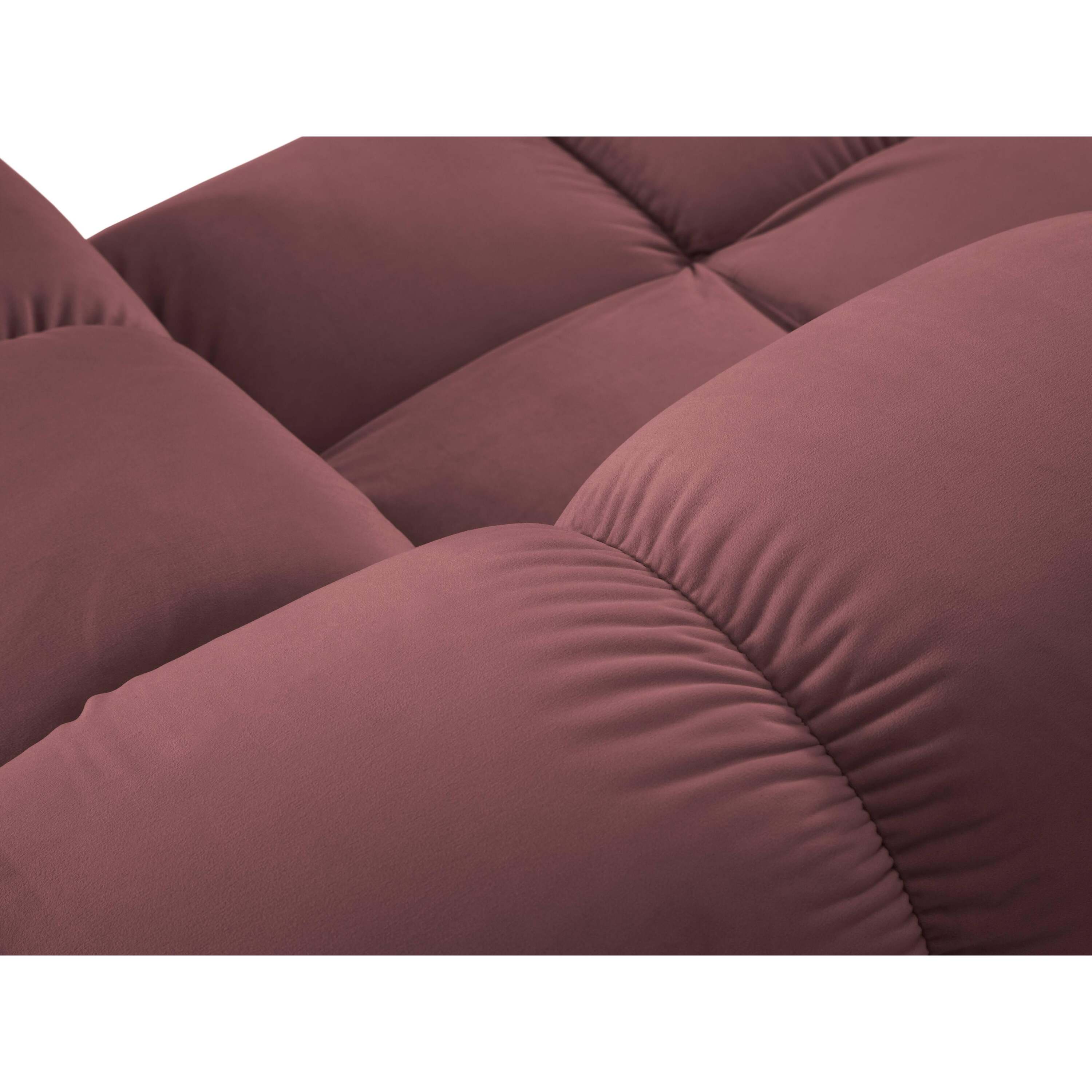 Milo Casa Tropea Modulaire 2-zitsbank Links Open met Hocker - Roze
