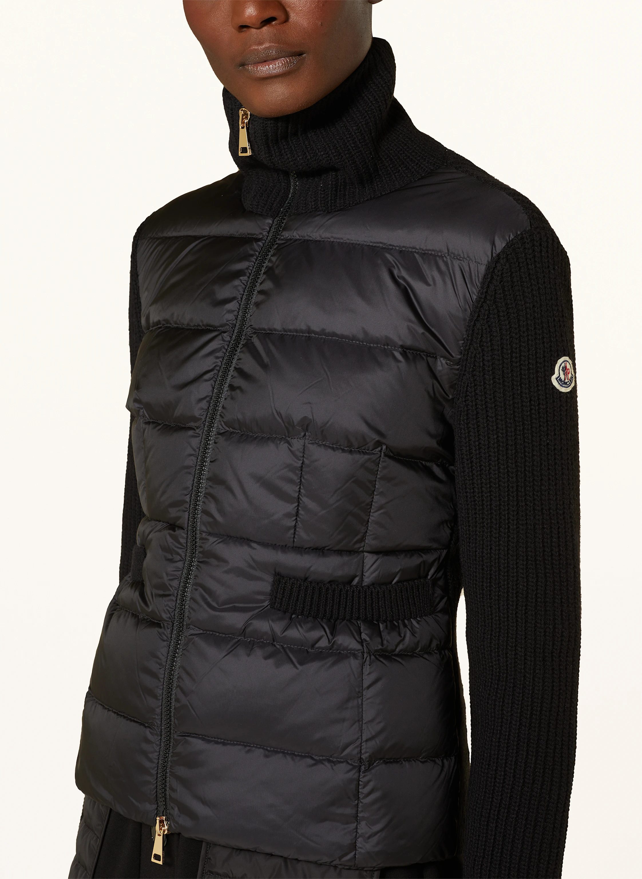 MONCLER Daunenjacke im Materialmix