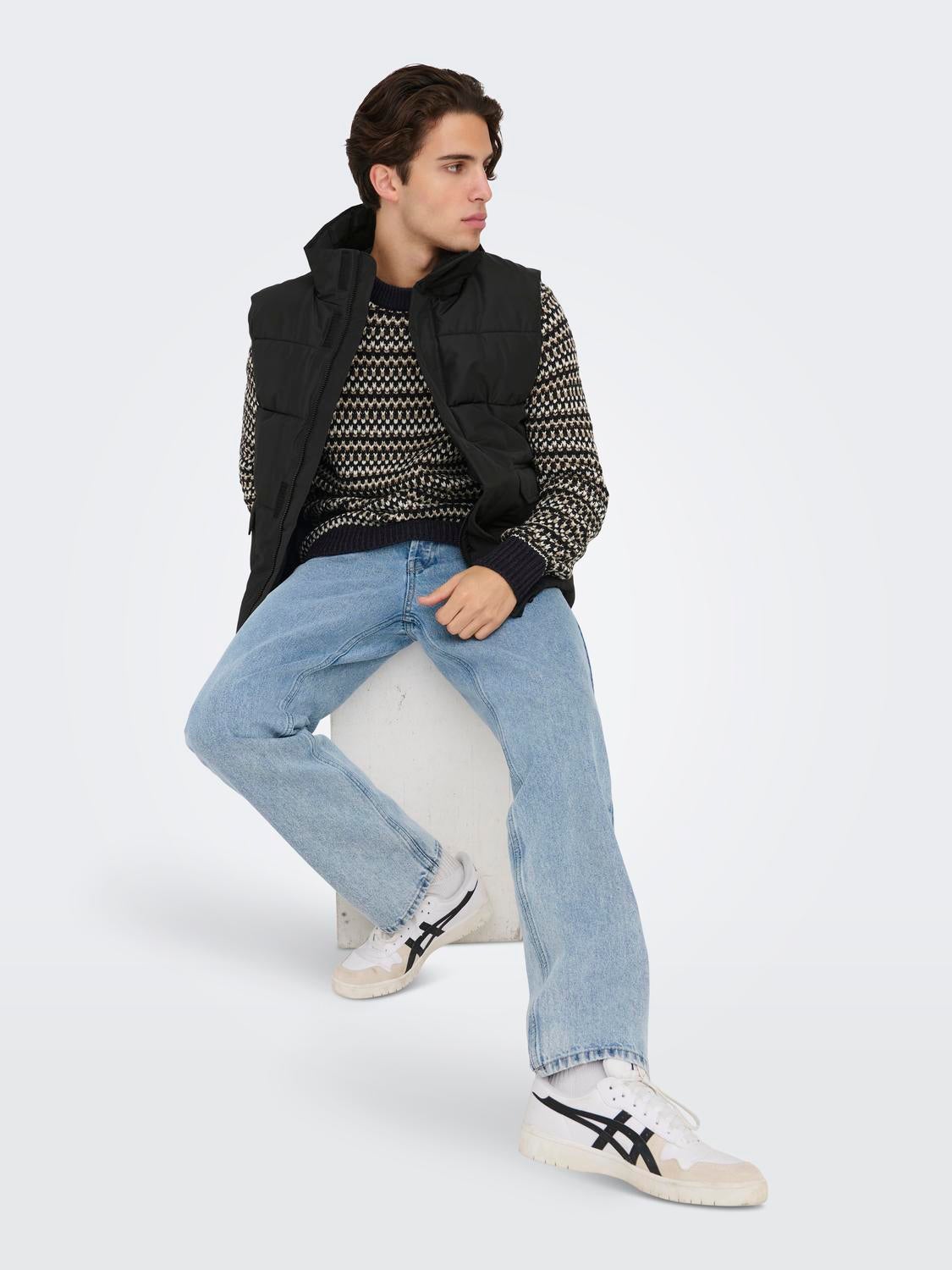 ONSCARL Daunenweste Black