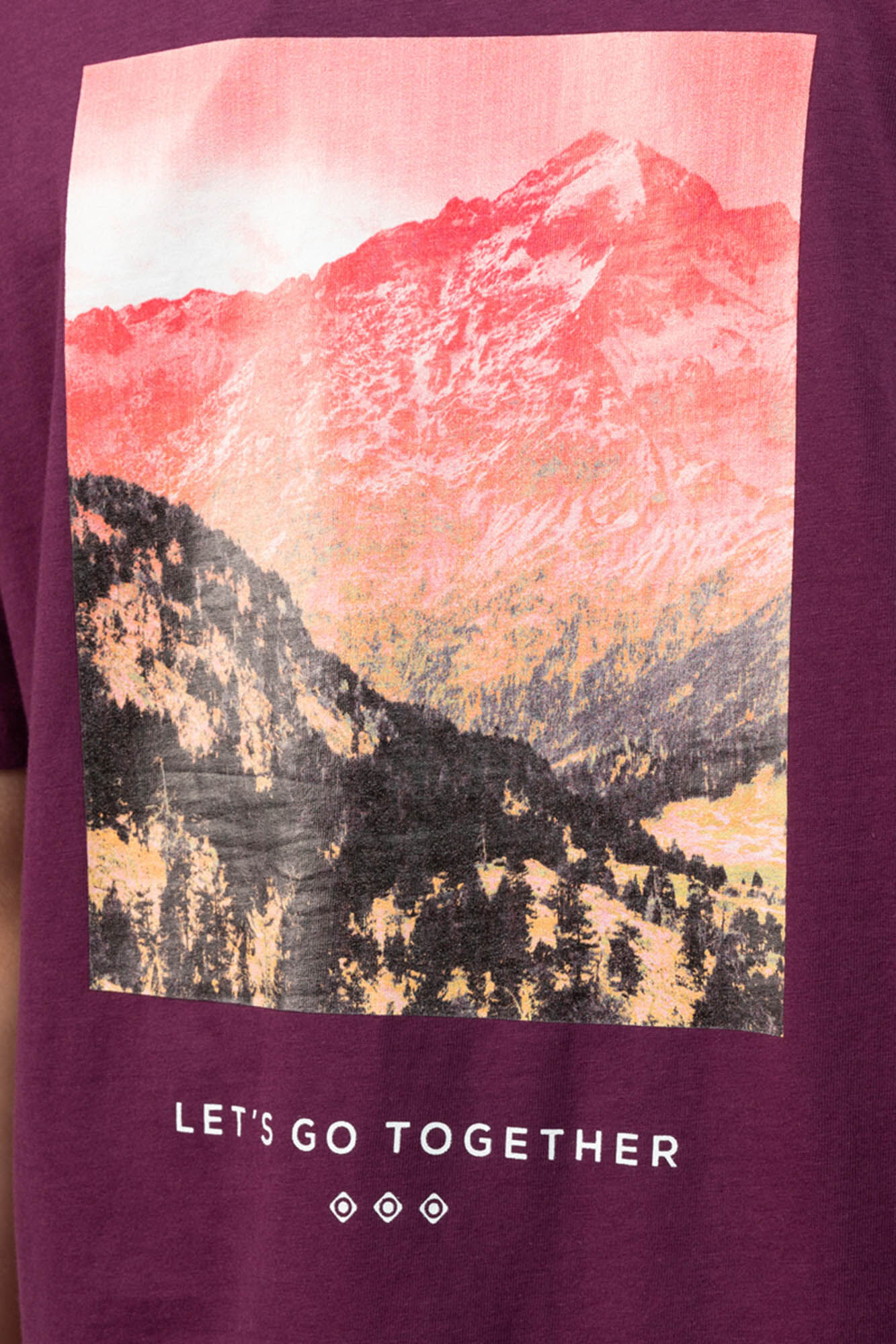 Camiseta Apies de manga curta - vinho