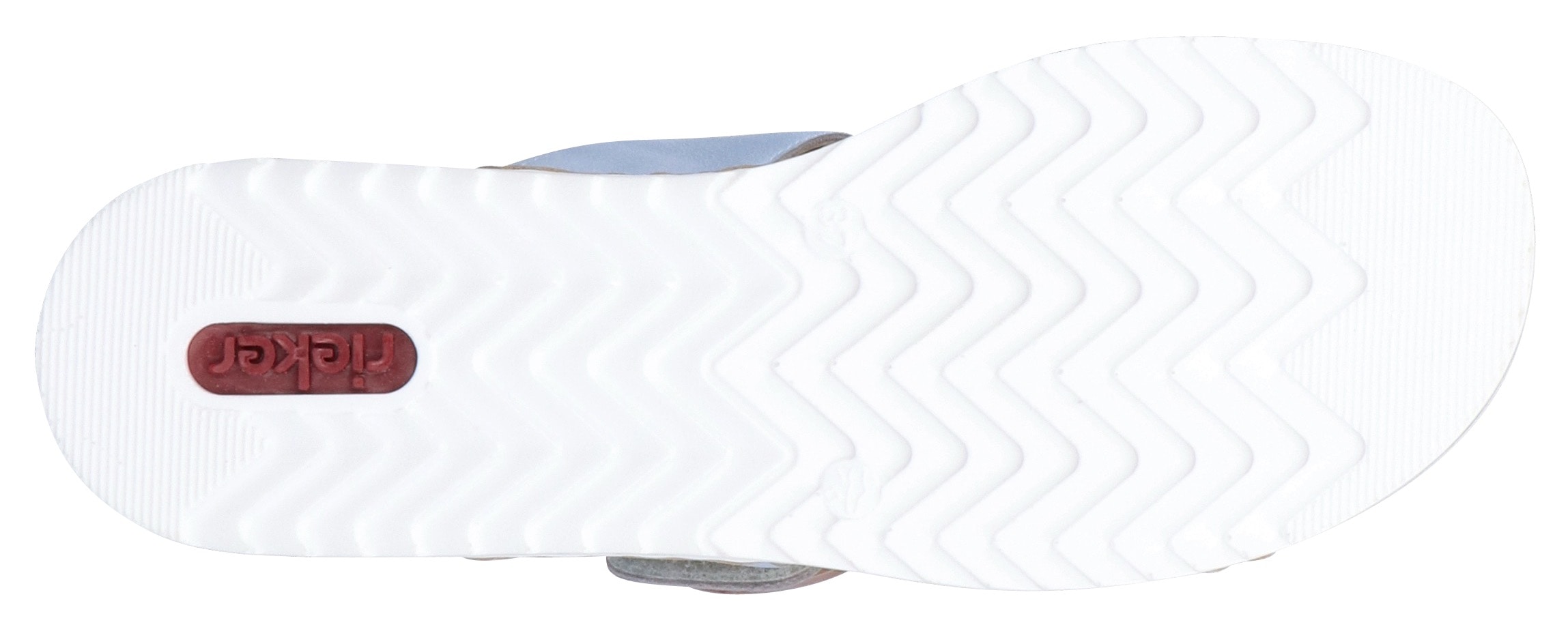 Rieker Pantolette  , Keilabsatz, Sommerschuh, Schlappen mit softer Innensohle