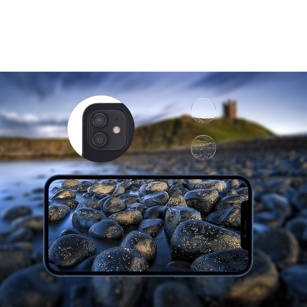 (2er Set) iPhone 12 / iPhone 12 Mini Kamera Panzer Glas