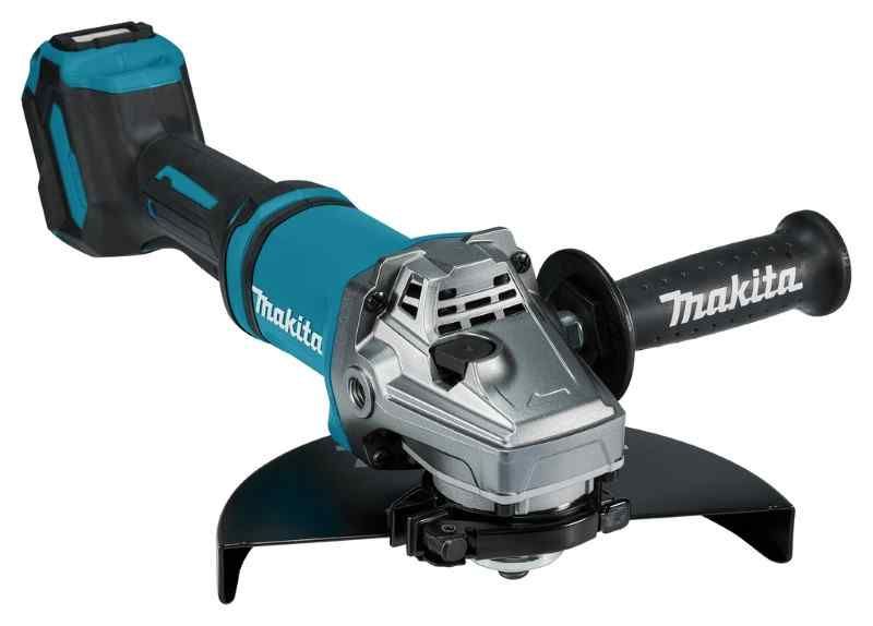 Makita GA038GZ04 40 V Max Haakse slijper 230 mm zonder accu's en lader, in doos, met veiligheidsschakelaar