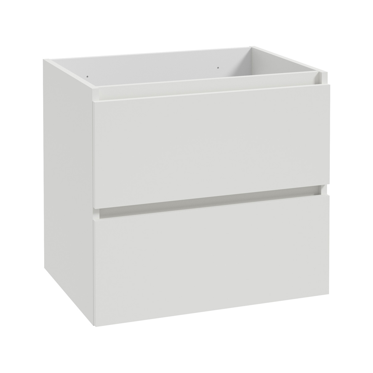 Fontana Rovigo badmeubel 120cm met witte wastafel zonder kraangaten mat wit
