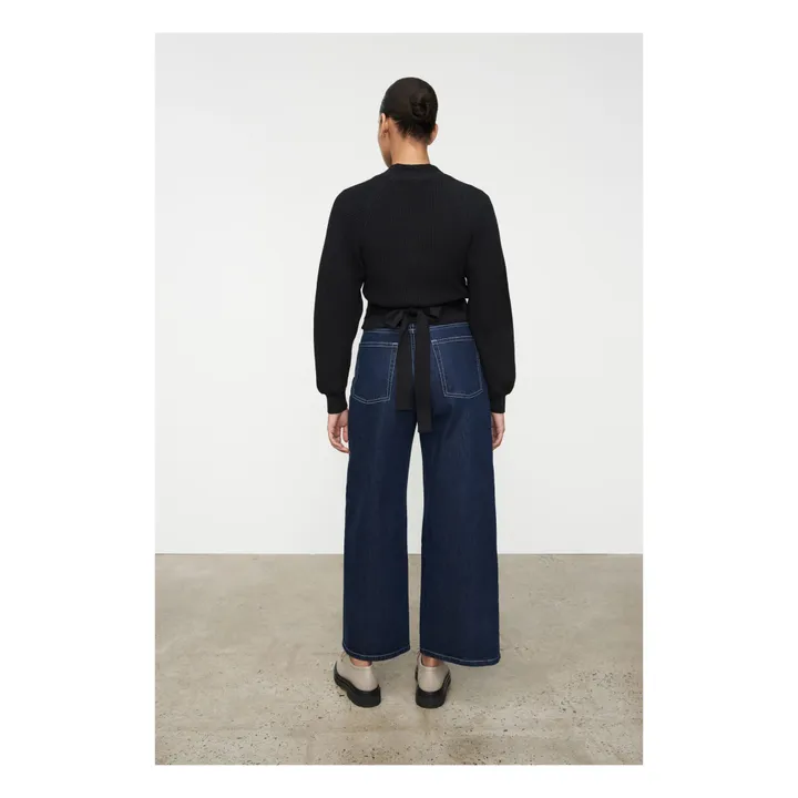 Kowtow Cardigan Croisé Composure Coton Bio | Noir
